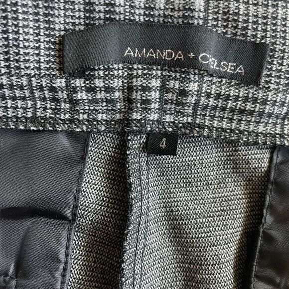 AMANDA + CHELSEA Ankle pant Black and Gray Size 4 - Picture 5 of 12